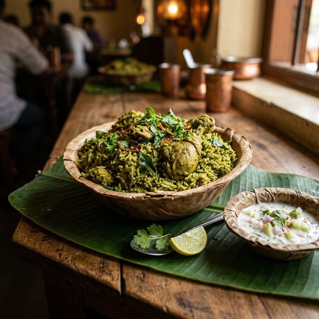 BENGALURU CHICKEN DONNE BIRYANI